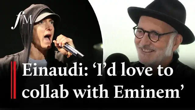 'Video thumbnail for Ludovico Einaudi: 'I'd love to collaborate with Eminem' | Classic FM'
