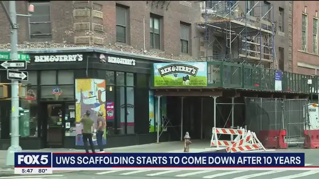 'Video thumbnail for Decade-old scaffold in UWS removed'