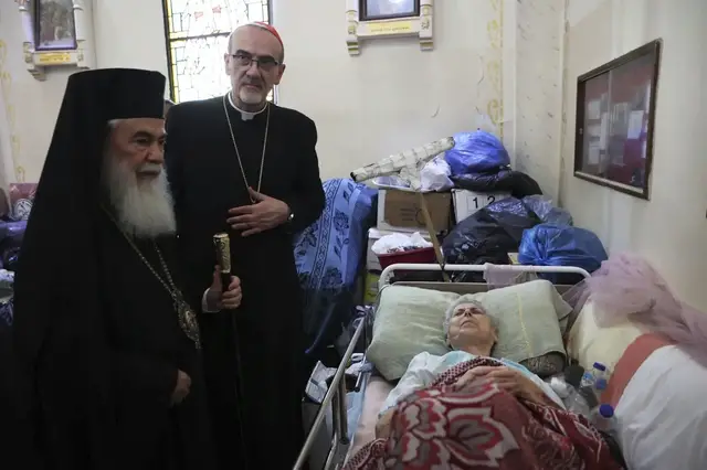 'Video thumbnail for Holy Land clerics 'stand in solidarity' with people of Gaza after visit'