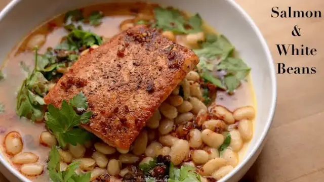 'Video thumbnail for Pan Roasted Salmon & Buttery White Beans'
