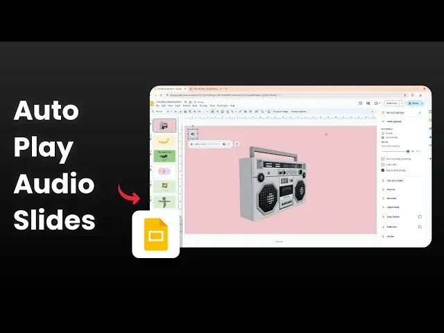 'Video thumbnail for How to Automatically Play Audio in Google Slides'
