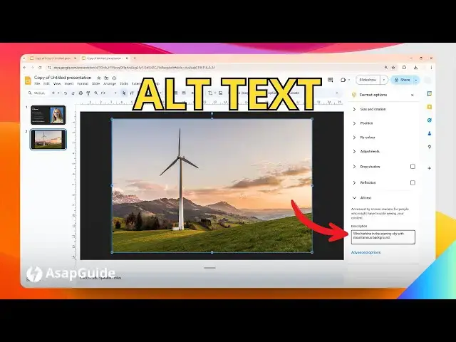 'Video thumbnail for How to Add Alt Text to a Picture in Google Slides'
