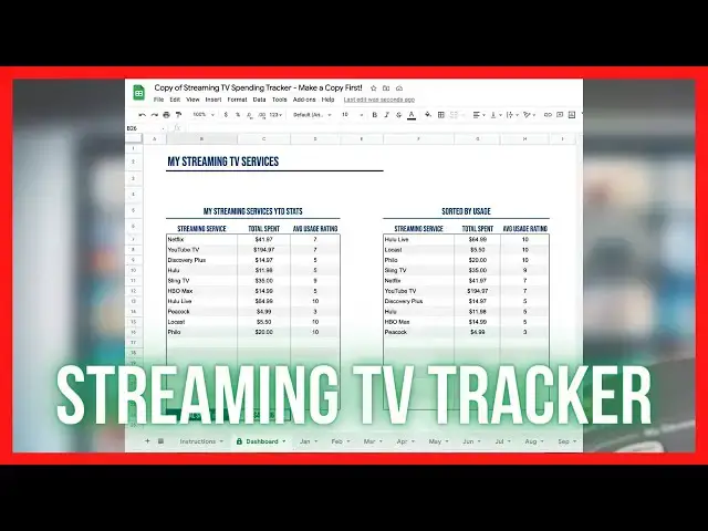 'Video thumbnail for Use This Free Spreadsheet to Track Your Streaming TV Spending'