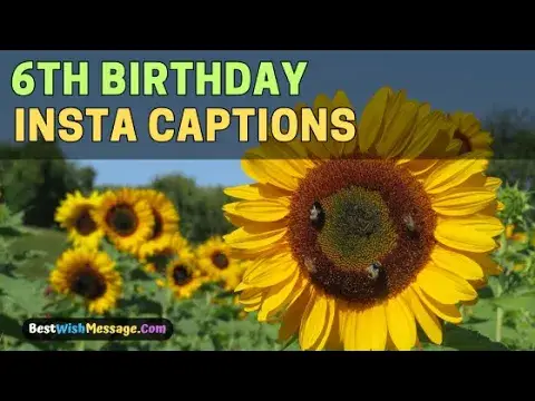 'Video thumbnail for 6th Birthday Captions for Instagram | Fun and Creative Captions for Your Little One's Special Day'