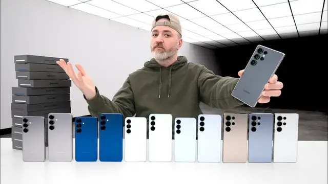 'Video thumbnail for Samsung Galaxy S25 Ultra Unboxing vs S25 Plus vs S25 (UNBOXING ALL COLORS)'
