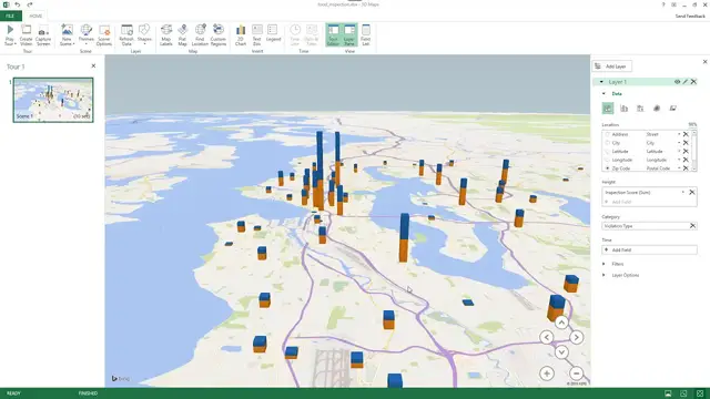 'Video thumbnail for Use 3D Maps in Excel - Create Beautiful Map Charts'