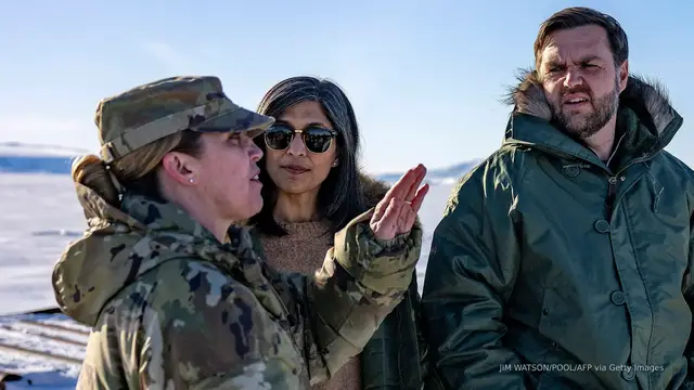 'Video thumbnail for US fires head of military base in Greenland for 'undermining' Vance'