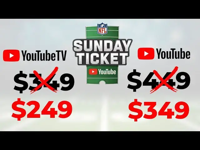 'Video thumbnail for YouTube TV Members Get the Best NFL Sunday Ticket Pricing for 2023'