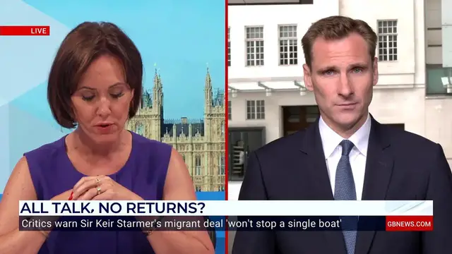 'Video thumbnail for UK-France deal will see just 'six per cent' of migrants returned across the Channel, Philp says'