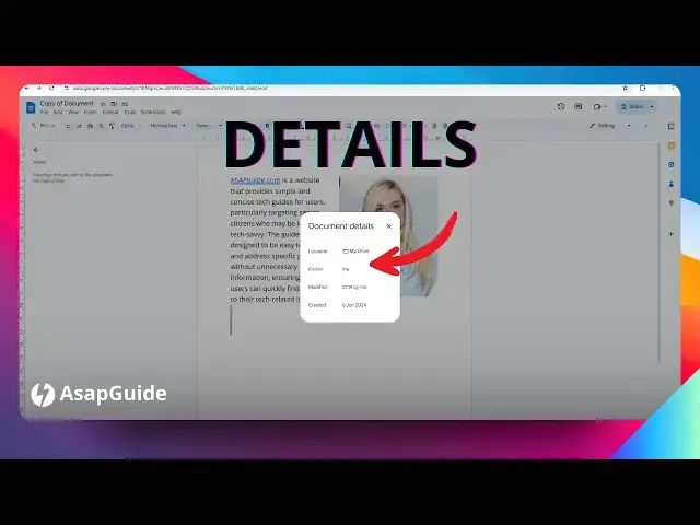 'Video thumbnail for How to View Document Details in Google Docs'