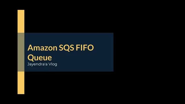 'Video thumbnail for Amazon SQS FIFO Queue'