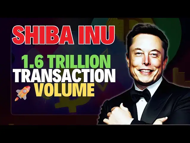 'Video thumbnail for Shiba Inu's Massive 1.6 Trillion SHIB Transaction Volume 🚀🔥💰'