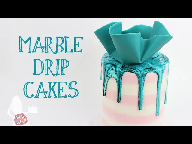 'Video thumbnail for Marble Drip Cakes'