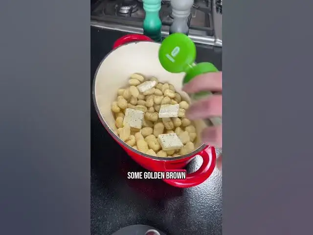 'Video thumbnail for One pot Boursin and pea gnocchi #easydinnerrecipe #onepotmeal #boursin'