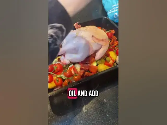 'Video thumbnail for One Pan Mediterranean Roast Chicken and Vegetables #sundaydinner #sundaylunchmenu'
