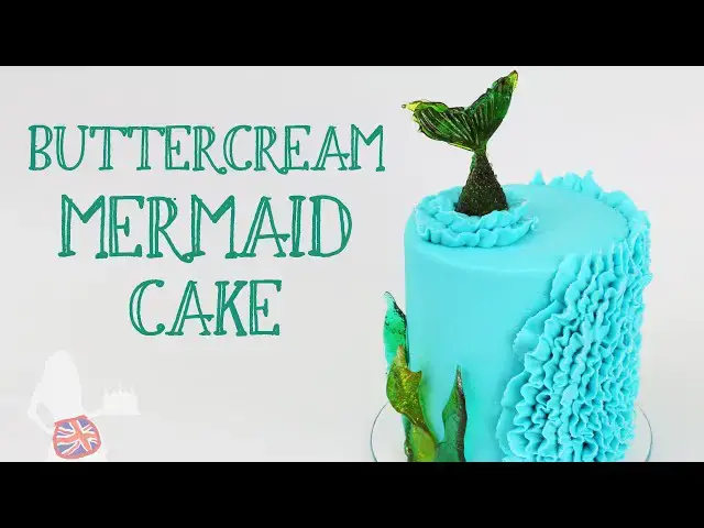 'Video thumbnail for Buttercream Mermaid Cake'
