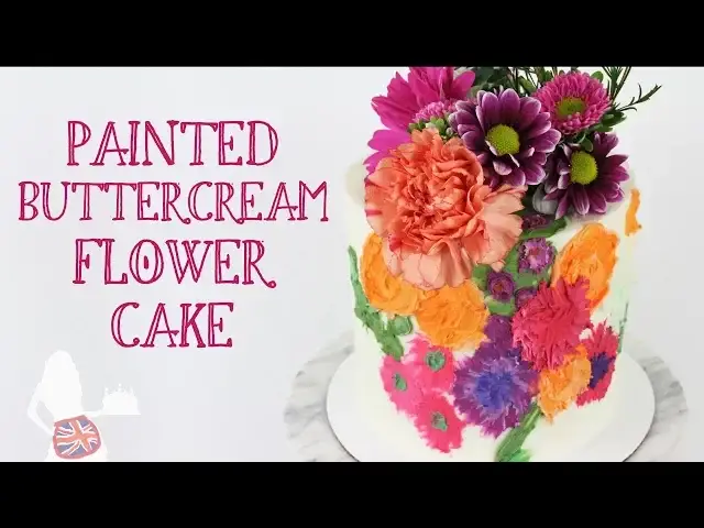 'Video thumbnail for Painted Buttercream Flowers'