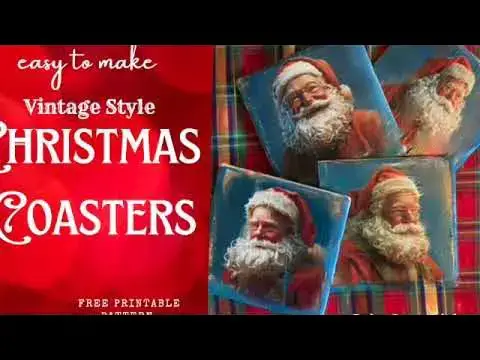 'Video thumbnail for DIY Christmas Coasters SD 480p'