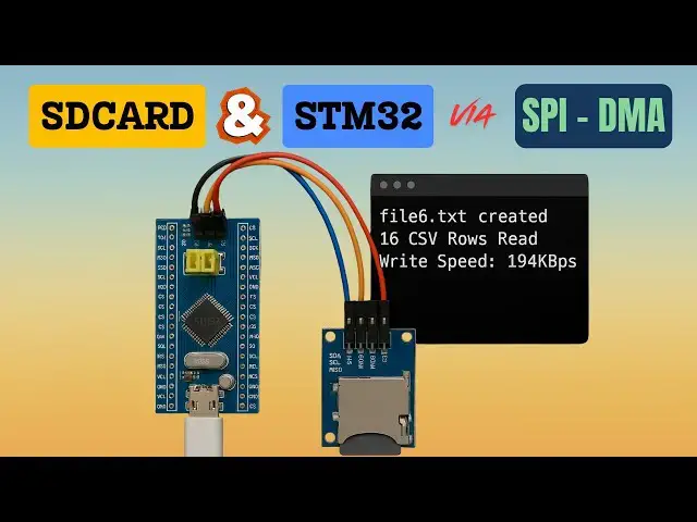'Video thumbnail for Interface SD card with STM32 using SPI (DMA)'