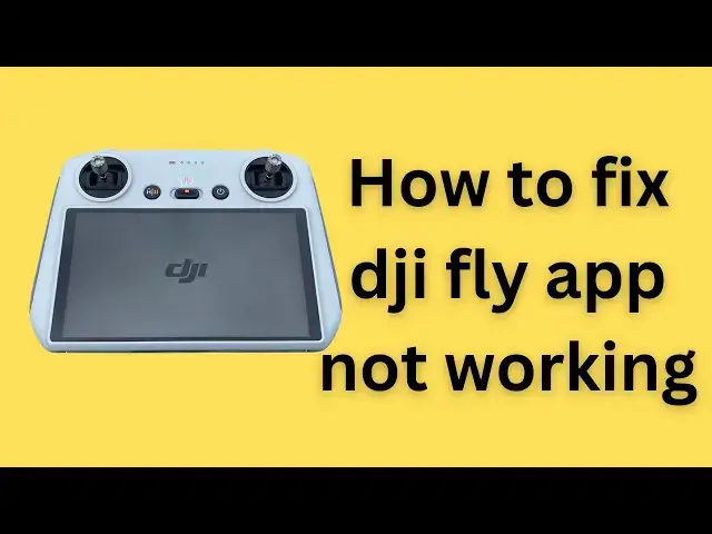 'Video thumbnail for How to fix dji fly app not working'