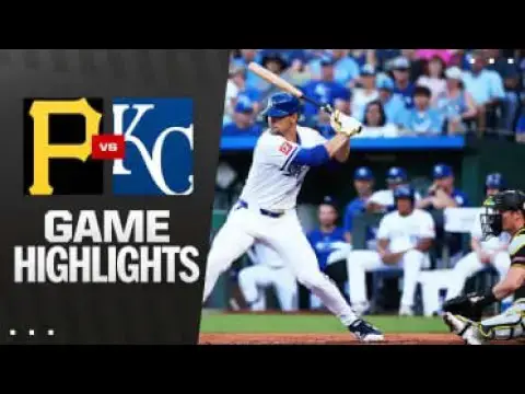 'Video thumbnail for Pittsburgh Pirates at Kansas City Royals Full-Game Highlights! | 07/08/2025'