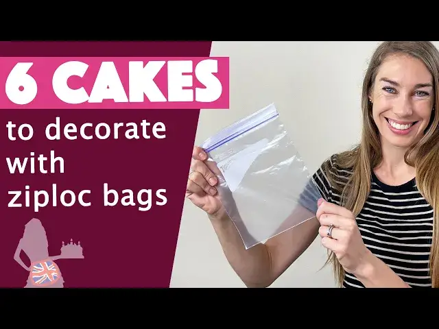 'Video thumbnail for 6 Ways To Decorate Cakes Using Ziploc Bags'