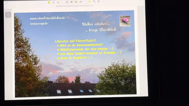 'Video thumbnail for Literatur und Fahrerflucht - Gemeinsamkeiten? Wir zeigen den entscheidenden Unterschied :-)'