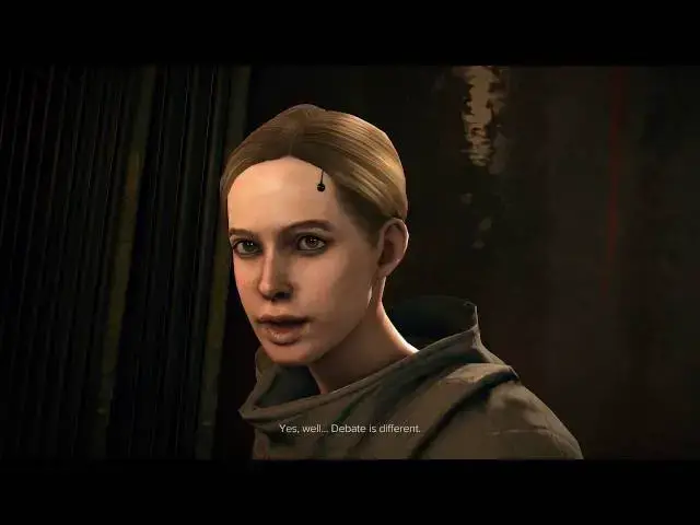 'Video thumbnail for Deus Ex: Mankind Divided - The Harvester: Daria Myska Questioned 'Captain of the Debate Team' Chat'