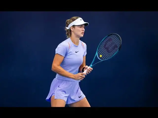 'Video thumbnail for Anna Kalinskaya debuts cooperation with Nike at the 2024 China Open'