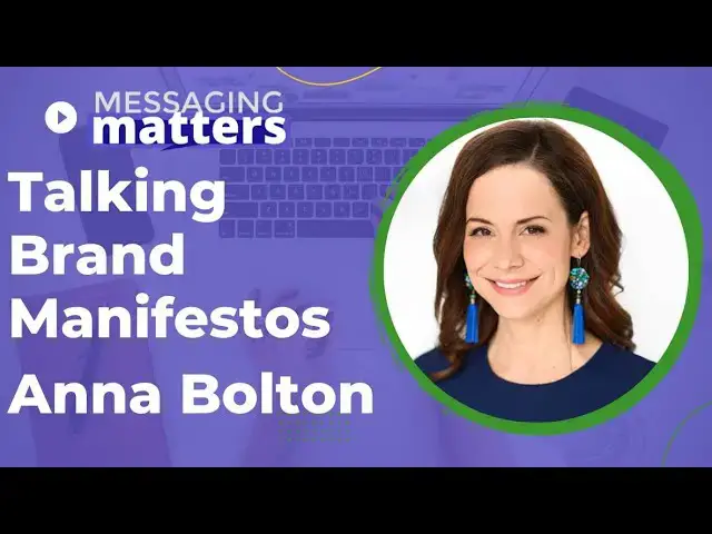 'Video thumbnail for We are talking Brand Manifestos with Anna Bolton'