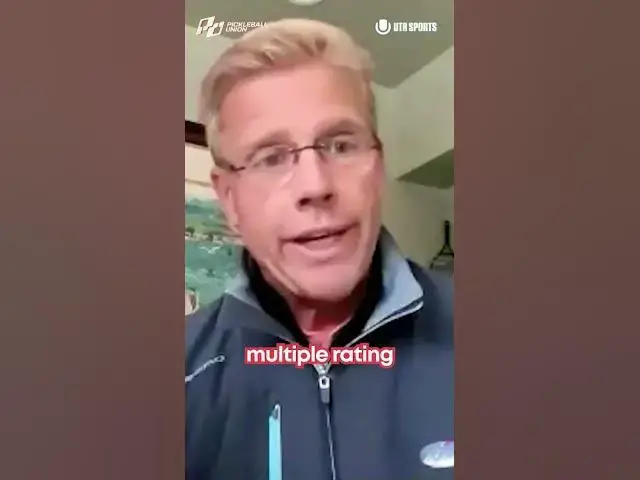 'Video thumbnail for Pickleball rating system battle - UTR Sports CEO weighs in'
