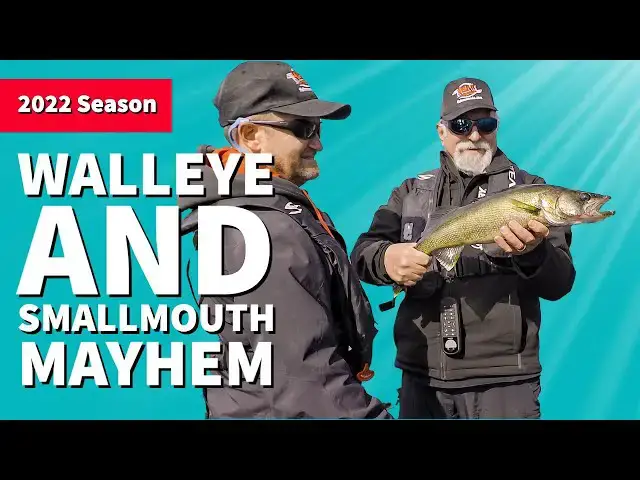 'Video thumbnail for Walleye and Smallmouth Mayhem on Lady Evelyn Lake'