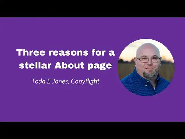 'Video thumbnail for Three reasons for a stellar About page -'