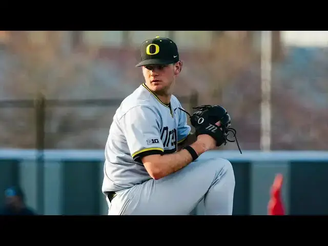 'Video thumbnail for Grayson Grinsell 2025 College Baseball Highlights! | Oregon Ducks'