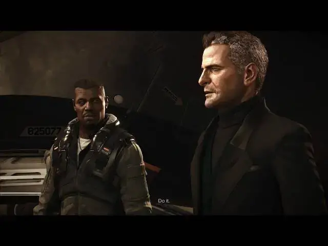 'Video thumbnail for Deus Ex: Mankind Divided - G.A.R.M.: Meet Miller & Chikane at Helipad (Argue) Side Missions Warning'