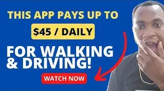 'Video thumbnail for This App pays up to $45 PER DAY for walking & Driving (COIN App review) #payingapps🔥#geomining'
