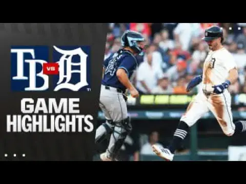'Video thumbnail for Tampa Bay Rays at Detroit Tigers Full-Game Highlights! | 07/08/2025'