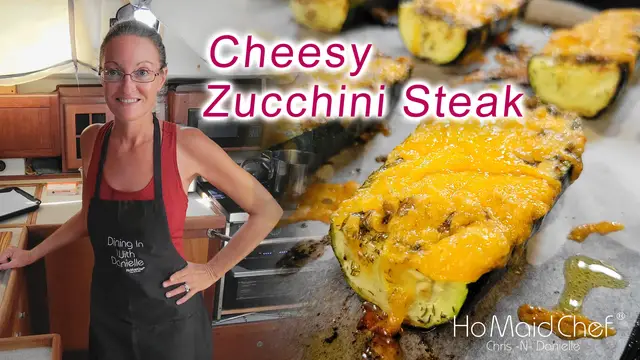 'Video thumbnail for Cheesy Zucchini Steaks | Dining In With Danielle'