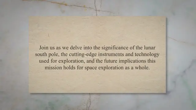 'Video thumbnail for Unveiling the Lunar South Pole: NASA's Mission to Discover New Frontiers'