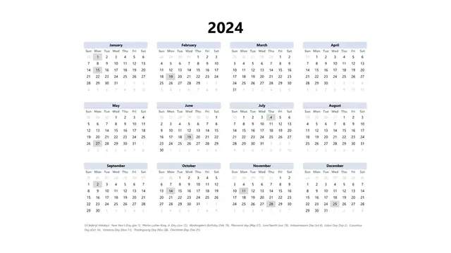 'Video thumbnail for 2024 Printable Landscape Calendar Templates'