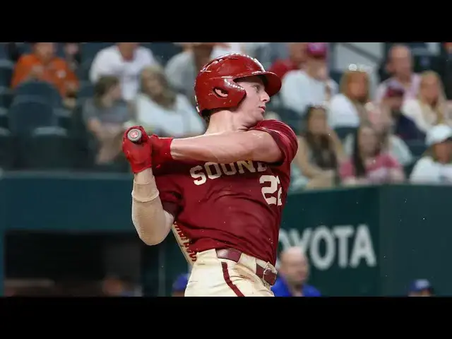 'Video thumbnail for Easton Carmichael 2025 College Baseball Highlights! | Oklahoma Sooners'