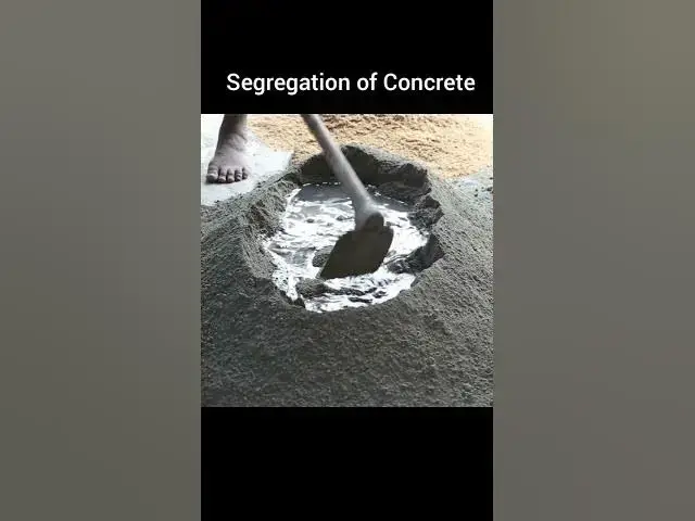 'Video thumbnail for What is segregation in concrete? #shorts #ytshorts #civiltutor'