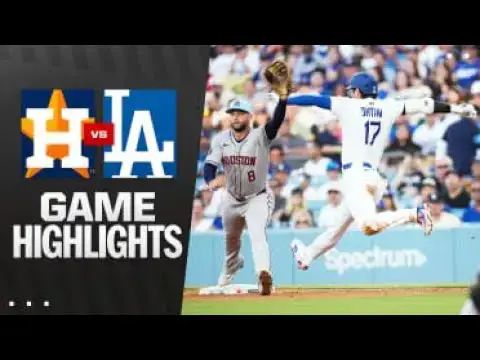 'Video thumbnail for Houston Astros at Los Angeles Dodgers Full-Game Highlights! | 07/04/2025'