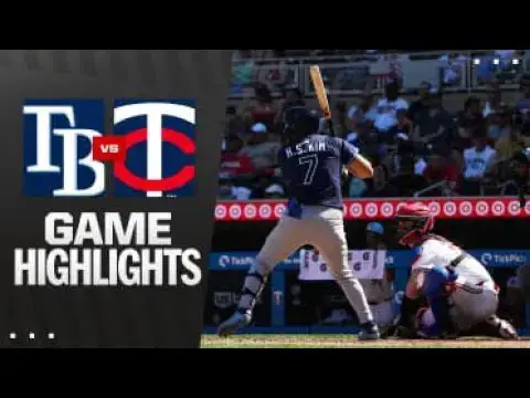 'Video thumbnail for Tampa Bay Rays at Minnesota Twins Full-Game Highlights! | 07/04/2025'