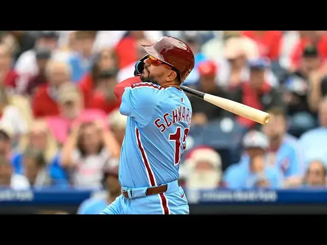 'Video thumbnail for Kyle Schwarber's First 5 Home Runs of 2025!'