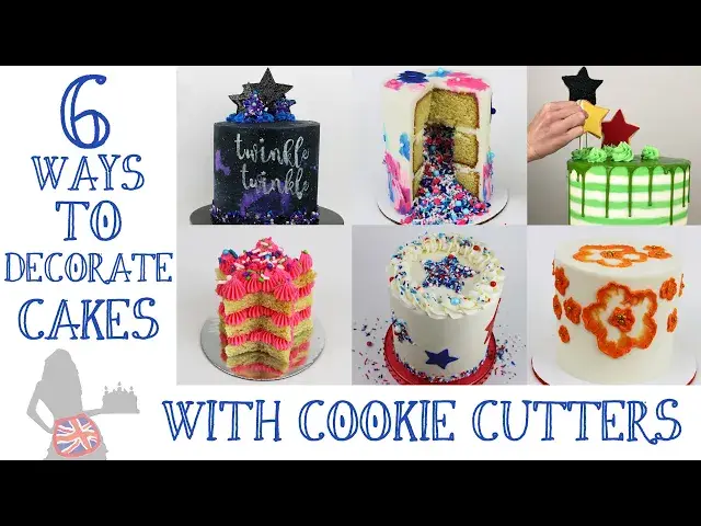 'Video thumbnail for 6 Ways To Decorate Cakes With Cookie Cutters'