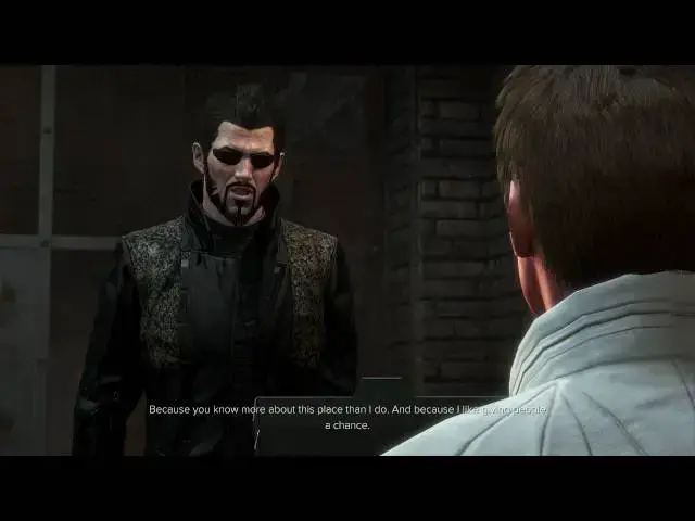 'Video thumbnail for Deus Ex: Mankind Divided - Neon Nights: Adam Meets Harmony Dialogue Intro (Choices Fail) Died'