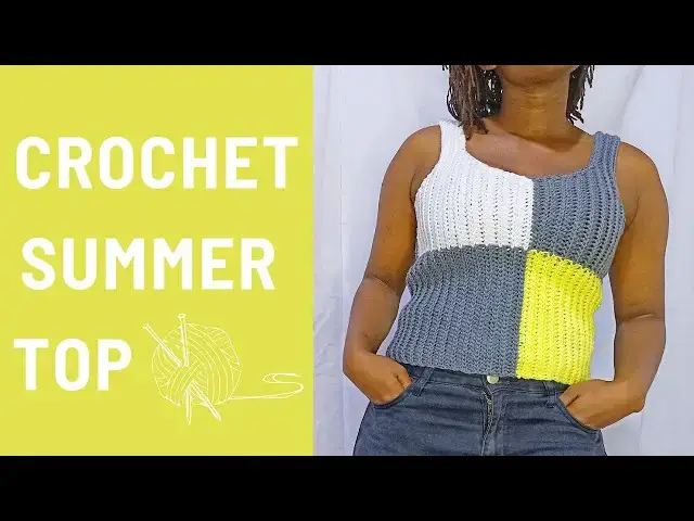 'Video thumbnail for Crochet Summer Tee Tutorial and Free PDF Pattern'