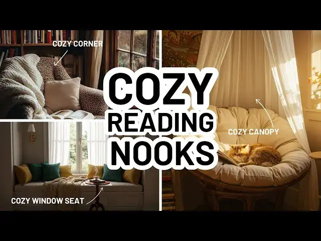 'Video thumbnail for How To Create a Cozy Reading Nook - 3 WAYS!'