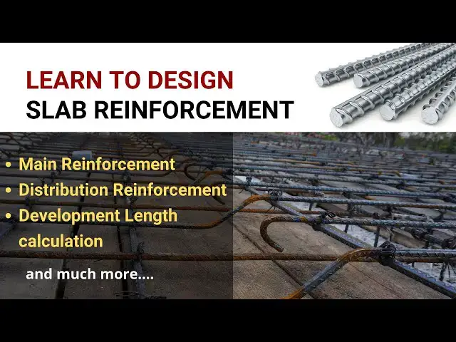 'Video thumbnail for Learn to design the slab reinforcement | Design of one way slab | Civil Tutor'